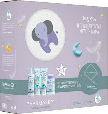 Pharmasept Baby Promo Pack με Extra Sensitive Bath 250ml και Micellar Water 300ml και Extra Calm Cream 150ml και Soothing Cream 150ml και Δώρο Μπουρνούζι-Κάπα