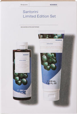 Korres Promo Santorini Limited Edition ShowerGel Θαλασσινή Αύρα Σαντορίνης Αφρόλουτρο 250ml & Body Butter με Αντιοξειδωτικά 235ml