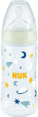 Nuk Πλαστικό Μπιμπερό First Choice Plus Night Κατά των Κολικών με Θηλή Σιλικόνης 300ml για 6+ μηνών (τυχαία επιλογή σχεδίου και χρώματος)