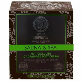 Natura Siberica Sauna & Spa Anti-Cellulite Icy Drainage Body Cream 370ml Κρέμα Σώματος με Φύκια Καμτσάτκα Κατά της Κυτταρίτιδας