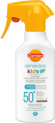 Carroten Sensicare Kids Παιδικό Αντηλιακό Γαλάκτωμα για Πρόσωπο & Σώμα σε Spray με SPF50+ 270ml