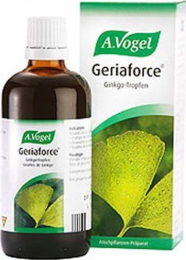 A. VOGEL Ginkgoforce (Geriaforce) Φυτικό Συμπλήρωμα Διατροφής Τζίνγκο Μπιλόμπα για την Ενίσχυση της Μνήμης σε Σταγόνες 50ml