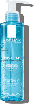 La Roche Posay Rosaliac Make Up Remover Micellar Water Gel Απαλό Nτεμακιγιάζ σε Μορφή Gel για το Bαθύ Καθαρισμό της Επιδερμίδας, 195ml