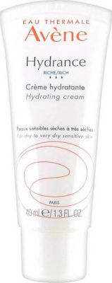Avene Hydrance Riche Creme Hydratante 40ml - Ενυδατική Κρέμα Για Ξηρό & Πολύ Ξηρό Ευαίσθητο Δέρμα