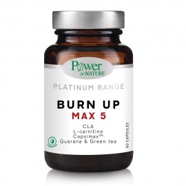 Power Of Nature Platinum Range Burn Up Max-5 Συμπλήρωμα Διατροφής με Ταρταρική L-Καρνιτίνη 60 Κάψουλες