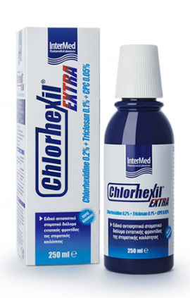 Intermed Chlorhexil Extra Mouthwash Στοματικό Διάλυμα Χλωρεξιδίνης Για Εντατική Φροντίδα 250ml