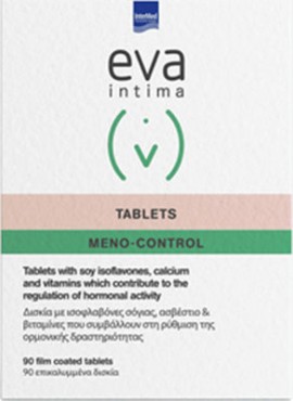 Intermed Eva Intima Tablets Meno-Control Συμπλήρωμα Διατροφής Για Την Περι-Εμμηνοπαυσιακής Περίοδο 90 ταμπλέτες