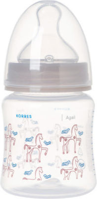 Korres Feeding Bottle From 0m+ with Slow Flow Silicone Teat , 150ml Μπιμπερό Πολυπροπυλενίου με Θηλή Σιλικόνης Χαμηλής Ροής για Βρέφη Από τη Γέννηση