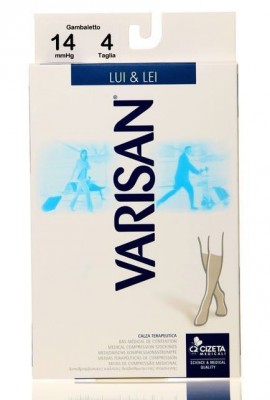 Varisan Lui & Lei Nero Κάλτσες Διαβαθμισμένης Συμπίεσης Κάτω Γόνατος 14 mmHg 862 No 2 (39-41)