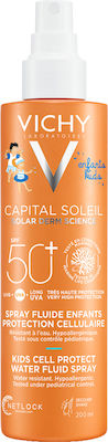 Vichy Αδιάβροχο Παιδικό Αντηλιακό Spray Capital Soleil για Πρόσωπο & Σώμα SPF50 200ml