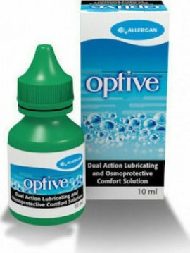 ALLERGAN Optive Lubricant Eye Drops Λιπαντικές Οφθαλμικές Σταγόνες, 10ml