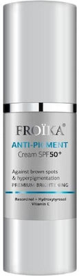FROIKA Anti Pigment Anti Cream SPF50 Πεπτιδική Κρέμα Προσώπου κατά των Καφέ Κηλίδων με Αντιηλιακή Προστασία 30ml