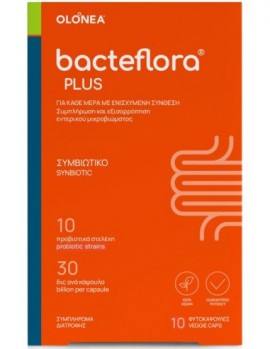 Olonea BacteFlora Plus, Συνδυασμός Προβιοτικών και Πρεβιοτικού - 10 caps