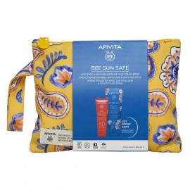 Apivita PROMO PACK Bee Sun Safe Αντηλιακή Κρέμα Προσώπου Κατά Των Πανάδων & Ρυτίδων SPF50 50ml & After Sun Limited Edition Travel Size 100ml.