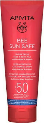 Apivita Bee Sun Safe Ενυδατικό Γαλάκτωμα για Πρόσωπο & Σώμα SPF50 Hydra Fresh Face & Body 200ml