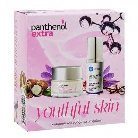 Panthenol Extra PROMO PACK Youthful Skin, Αντιρυτιδικός Ορός Προσώπου 30ml & Ενυδατική Κρέμα Ημέρας 50ml.