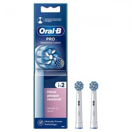 Oral-B Sensitive Clean Ανταλλακτικές Κεφαλές για Ηλεκτρική Οδοντόβουρτσα 2τμχ