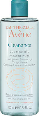 AVENE Cleanance Nettoyante, Νερό Καθαρισμού Προσώπου & Ματιών για Λιπαρό Δέρμα / Με Τάση Ακμής, 400ml