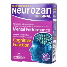 Vitabiotics Neurozan Original Συμπλήρωμα Διατροφής 30 Τabs. Συμβάλλει στην καλή λειτουργία του νευρικού συστήματος, στην πνευματική απόδοση και στην ενίσχυση της μνήμης.