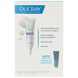 Ducray Promo Keracnyl PP+ Kρέμα Προσώπου για Δέρμα με Τάση Ακμής Ερυθρά Σπυράκια, 30ml & Δώρο Kerancyl Αφρίζον Gel Καθαρισμού, 100ml, 1σετ