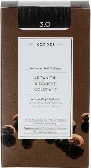 Korres Argan Oil Advanced Colorant Βαφή Μαλλιών 3.0 Καστανό Σκούρο 50ml