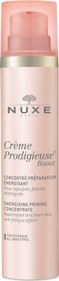 Nuxe Creme Prodigieuse Boost Energising Priming Concetrate Αναζωογονητικό Συμπύκνωμα Για Όλους Τους Τύπους Επιδερμίδας, 100ml