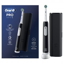 Oral-B Pro Series 1 Ηλεκτρική Οδοντόβουρτσα, Mαύρη Με Θήκη Ταξιδίου 1τμχ.