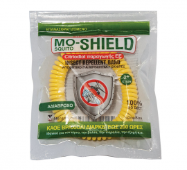 MO-SHIELD Insect Repellent Band Αντικουνουπικό Βραχιόλι, 1τμχ (κίτρινο χρώμα)