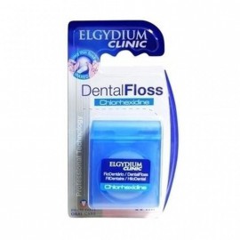 Elgydium Dental Floss Fluoride Chlorexidine Οδοντικό Νήμα με Χλωρεξιδίνη Mειώνει τον Σχηματισμό της Οδοντικής Πλάκας 50m