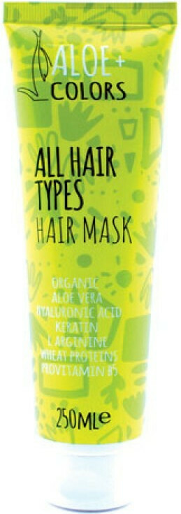 Aloe+ Colors Hair Μask Αll Ηair Τypes Ενυδατική Μάσκα για Βαμμένα Μαλλιά με Οργανική aloe vera & Υαλουρονικό οξύ, 150ml