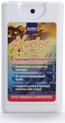 Intermed Exodor Spray Σπρέι Στοματικής Κακοσμίας, 15ml