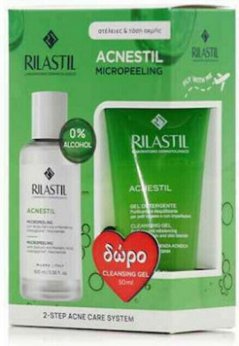 RILASTIL Promo Pack Acnestil Micropeeling Απολεπιστική Λοσιόν, 100ml & Acnestil Cleansing Gel Καθαριστικό Προσώπου, 50ml