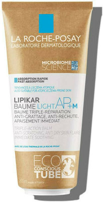 La Roche-Posay Lipikar Baume Light AP+M Μαλακτικό Βάλσαμο με Τριπλή Δράση Ενάντια στο Κνησμό Ιδανικό Ακόμα & για Νεογνά (Eco Pack), 200ml