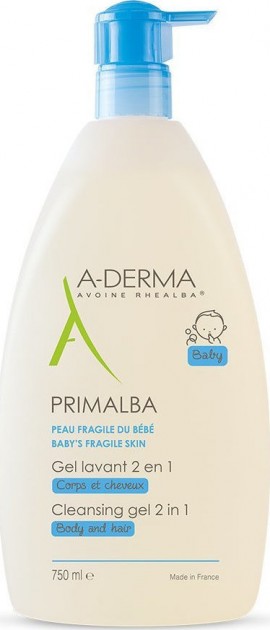 A-Derma Primalba Gel Lavant Douceur, Καθαρισμός για το Ευαίσθητο Βρεφικό Δέρμα, 750ml