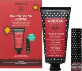 Apivita Promo Bee Protective Jasmine Κρέμα Χεριών Ενυδάτωσης με Γιασεμί & Πρόπολη 50ml & Lipcare Φραγκοστάφυλο 4.4.g