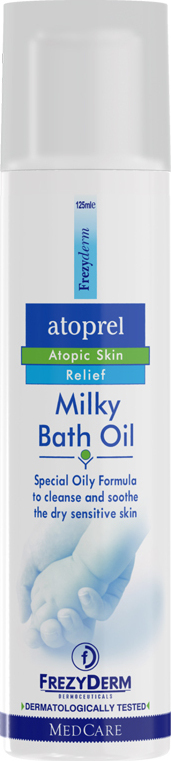 Frezyderm Atoprel Milky Bath Oil Γαλακτώδες Λάδι Μπάνιου για την Ατοπική Δερματίτιδα - 125ml