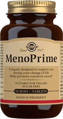 Solgar – MenoPrime Συμπληρώματα Διατροφής για τη Διαχείριση των Συμπτωμάτων της Εμμηνόπαυσης και την Ενίσχυση της Καλής Διάθεσης 30mini tablets