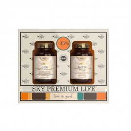 Sky Premium Life Promo Συμπληρώματα Διατροφής για την Υγεία των Μαλλιών Hair Advanced Formulation, 60tabs & Biotin 1000mg, 60caps