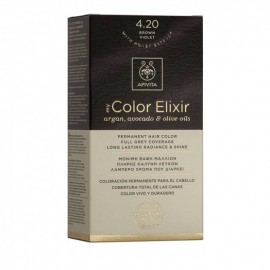 Apivita My Color Elixir kit Μόνιμη Βαφή Μαλλιών 4.20 ΚΑΣΤΑΝΟ ΒΙΟΛΕΤΙ