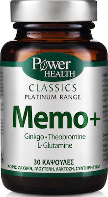 POWER HEALTH Classics Platinum Memo+ για τη Μνήμη και τη Γνωσιακή Λειτουργία, 30caps