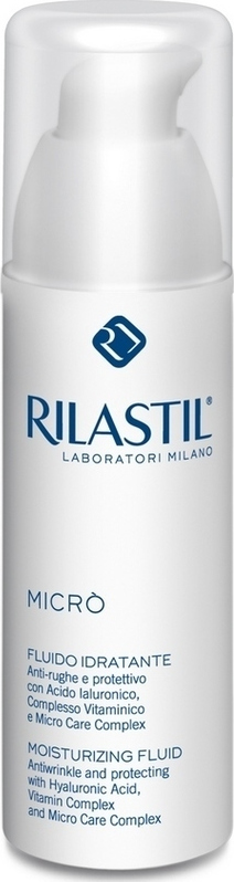 Rilastil Micro Moisturizing Fluid Ενυδατικό - Αντιρυτιδικό Κρεμόγαλάκτωμα 50ml. Δρα ενάντια στα πρώτα σημάδια έκφρασης και τις μικρο-ρυτίδες, αφήνει την επιδερμίδα απαλή και μεταξένια για μεγάλο διάστημα.