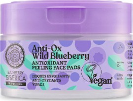 Natura Siberica Anti-OX Wild Blueberry Antioxidant Peeling Face Pads 20pcs Αντιοξειδωτικά Peeling Pads Προσώπου