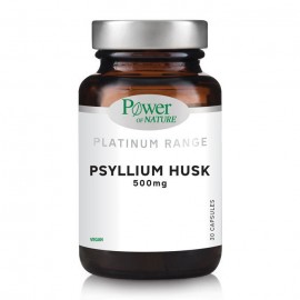 Power Health Platinum Range Psyllium Husk 500mg Συμπλήρωμα Διατροφής με Ψύλλιο για την Αντιμετώπιση της Δυσκοιλιότητας 30caps