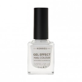 Korres Βερνίκι Νυχιών Gel Effect Nail Colour No.01 Blanc White 11ml