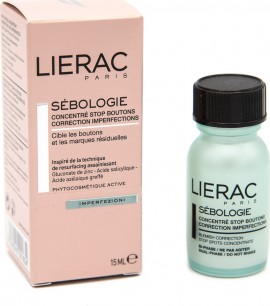 Lierac Sebologie Blemish Correction Stop Spots Concentrate 15ml Τοπική Αγωγή συμπύκνωμα κατά των Ατελειών