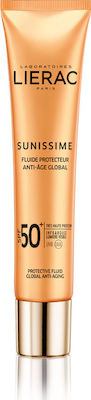 Lierac Sunissime Fluide Protecteur Anti-Age Global SPF50+ 40ml Αντιηλιακή Κρέμα Προσώπου Ολικής Αντιγήρανσης