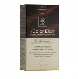 Apivita My Color Elixir kit Μόνιμη Βαφή Μαλλιών 6.65 ΕΝΤΟΝΟ ΚΟΚΚΙΝΟ