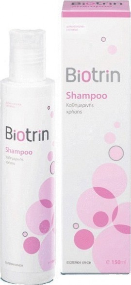 Biotrin Shampoo, Απαλό Σαμπουάν καθημερινής χρήσης ιδιαίτερα σε περιόδους τριχόπτωσης, 150 ml