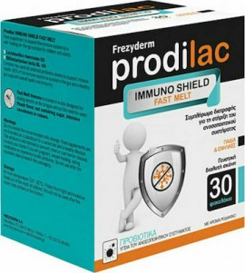 Frezyderm Prodilac Immuno Shield Fast Melt Συμπλήρωμα για Ενίσχυση του Ανοσοποιητικού για Παιδιά & Ενήλικες 30 Φακελάκια