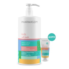 PHARMASEPT Promo Kid Care Soft Bath Παιδικό Αφρόλουτρο 1lt & Κρέμα Κατά Ραγάδων 30ml